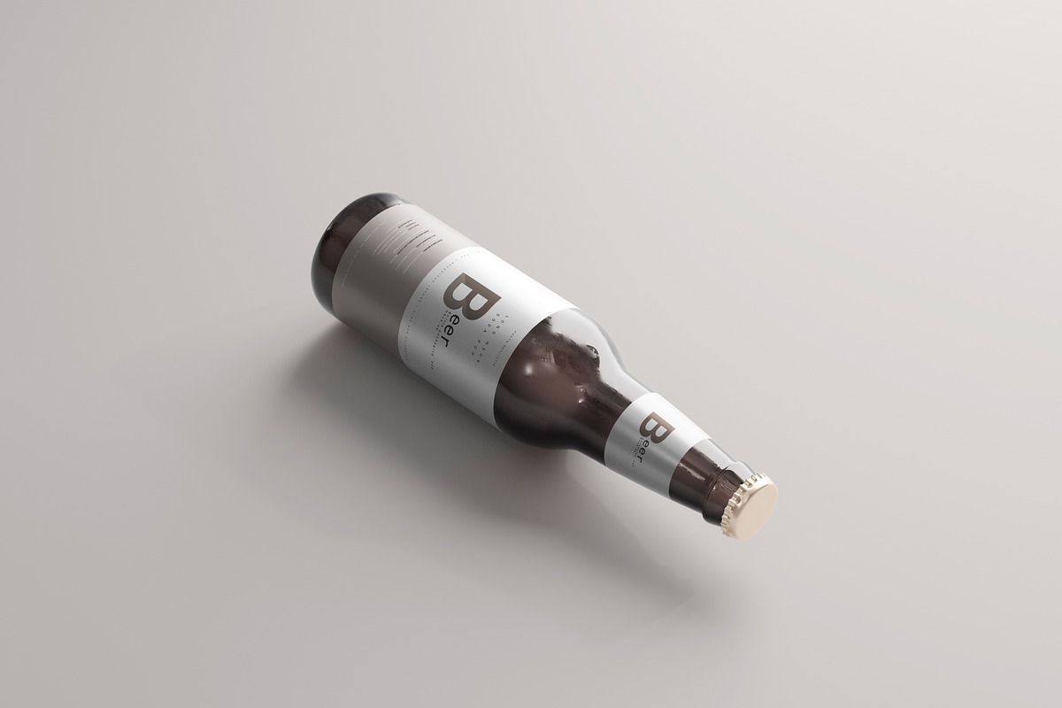 Beer Bottle Mockup, a Packaging Mockup by pmvch (Photo 7 of 10)