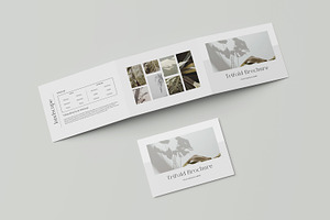 A4 Landscape Trifold Brochure Mockup