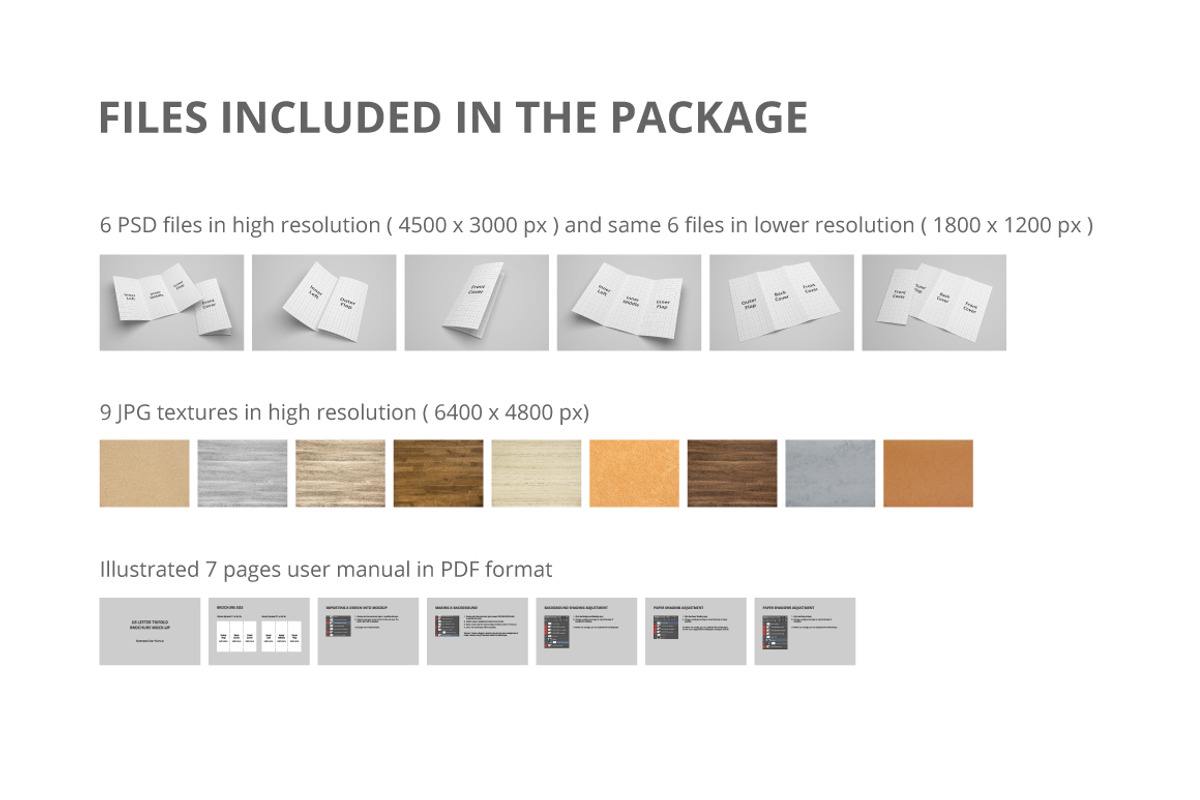 US Letter Trifold Brochure Mockup, a Print Template by Petr Stránský (Photo 8 of 8)