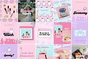 Halloween Pink Instagram Templates, a Marketing Template by The Pixel Palace (Thumbnail 2 of 6)