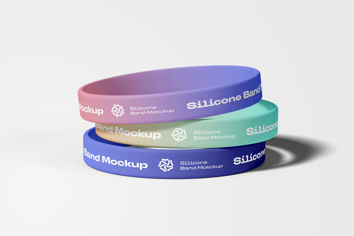 Silicone Band Mockup, an Advertising Mockup by Se٧enStudio (Photo 10 of 13)