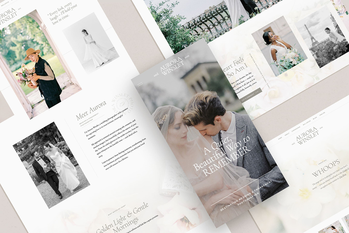 Showit Website Template Photographer, a Websites & App Template by The Soft Voice (Photo 2 of 9)