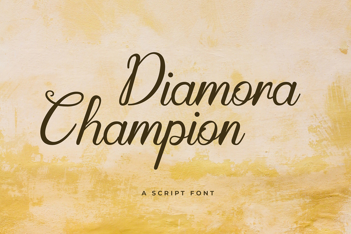 Diamora Champion Font, a Handwritten Font by UICreative (Photo 1 of 5)