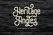 Heritage Angles, a Sans Serif Font by Say Studio (Thumbnail 1 of 14)