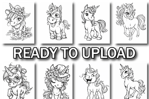 Enchanting Unicorn Coloring Book V2