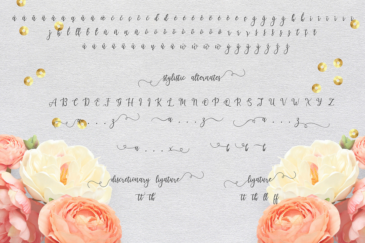 Lanara Script Font preview 6