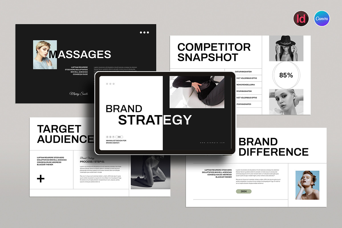 Brand Strategy Presentation Template, a Presentation Template by Spark_Creative (Photo 1 of 8)