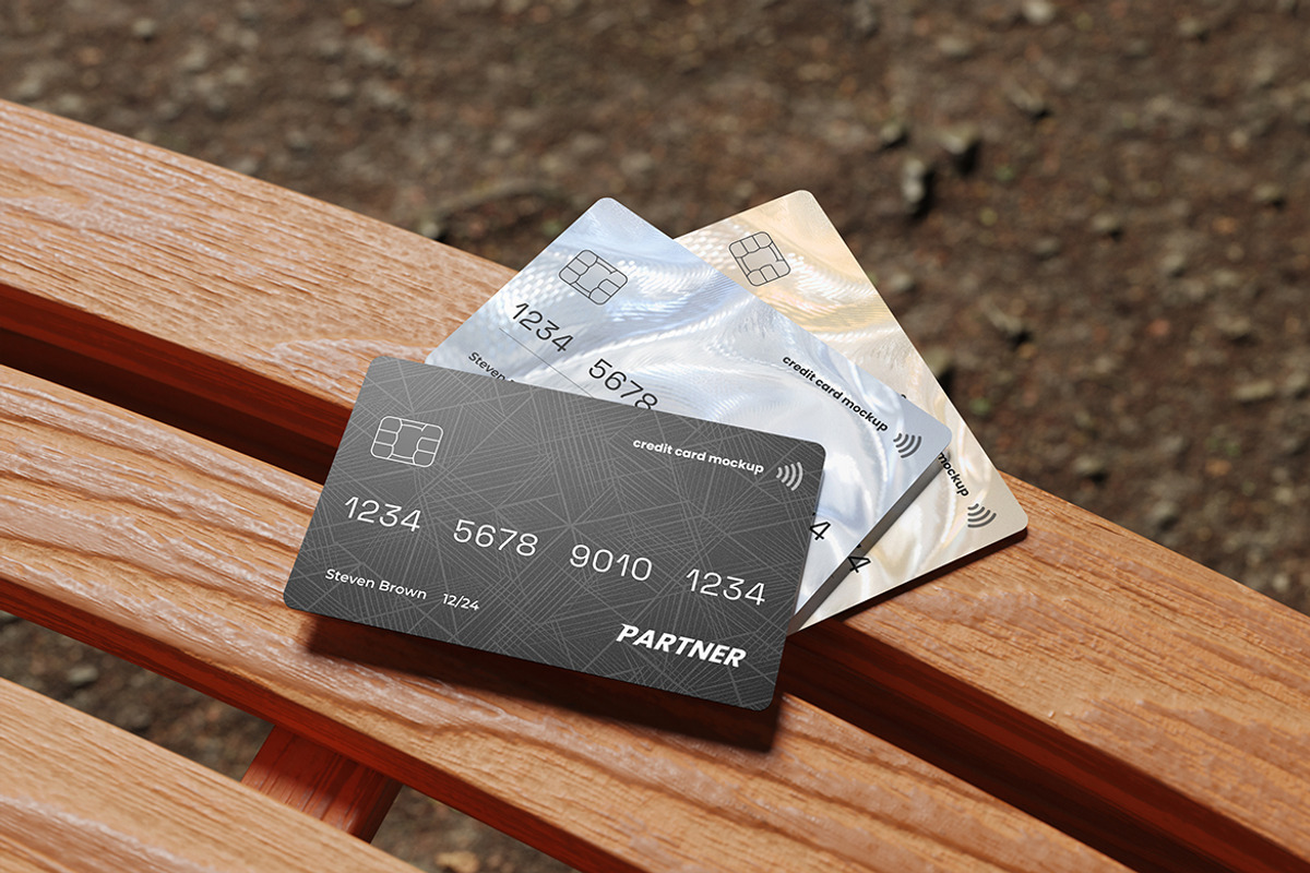 Realistic Credit Card Mockup, a Mockup by My Code Std (Photo 4 of 7)