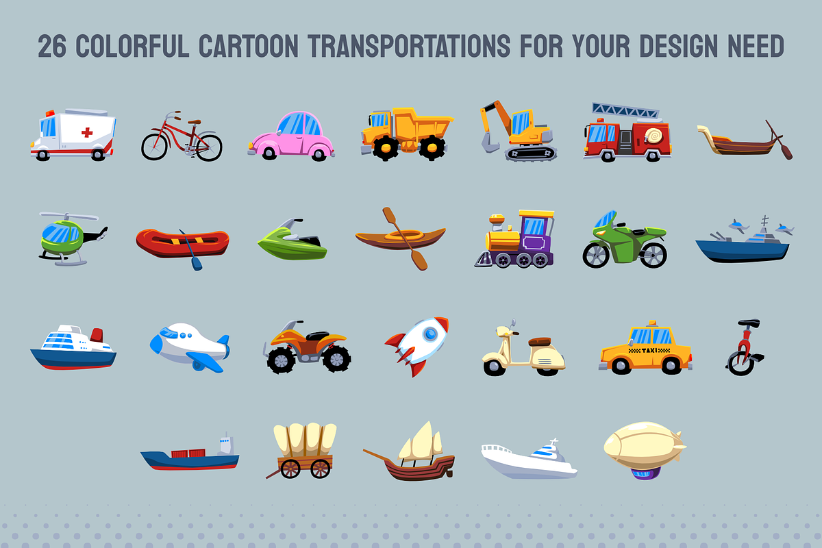 A to Z Transportation Collection, a Transportation Illustration by arsansp (Photo 2 of 4)