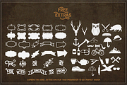 Hipster Letter + extras, a Font by uncurve (Thumbnail 6 of 8)