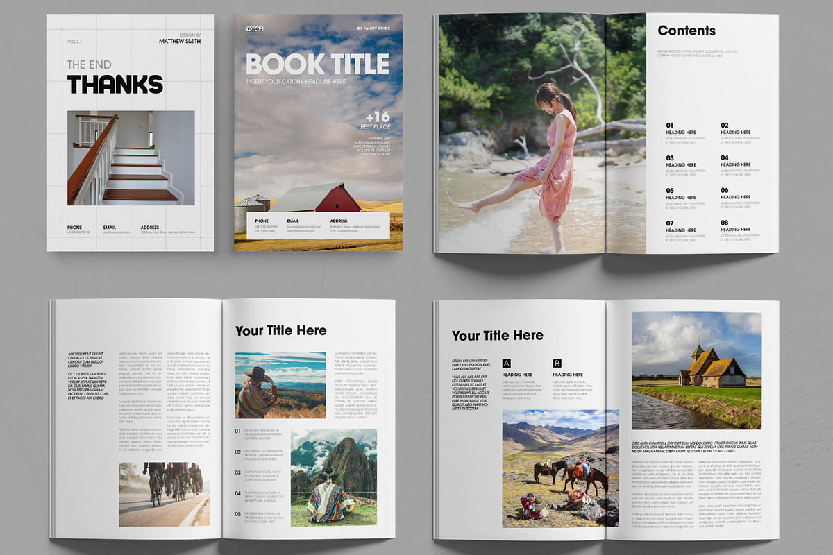 Book Title Here Magazine Template