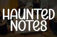 Haunted Notes | Script Font