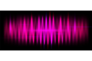 Music wave sound neon vector, an Illustration by Zaie