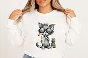 Gray Cat Clipart Bundle., an Illustration by SVGArt (Thumbnail 3 of 9)