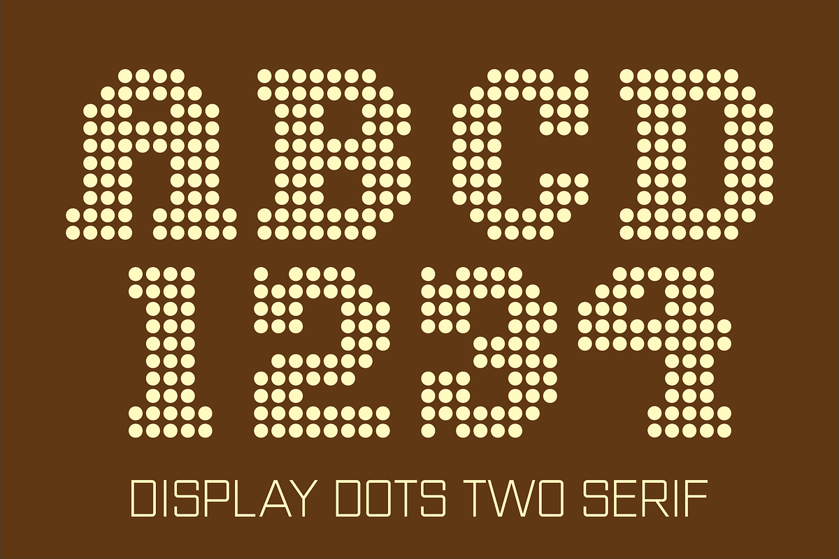 Display Dots & Squares Fonts, a Font by GG Design (Photo 4 of 13)