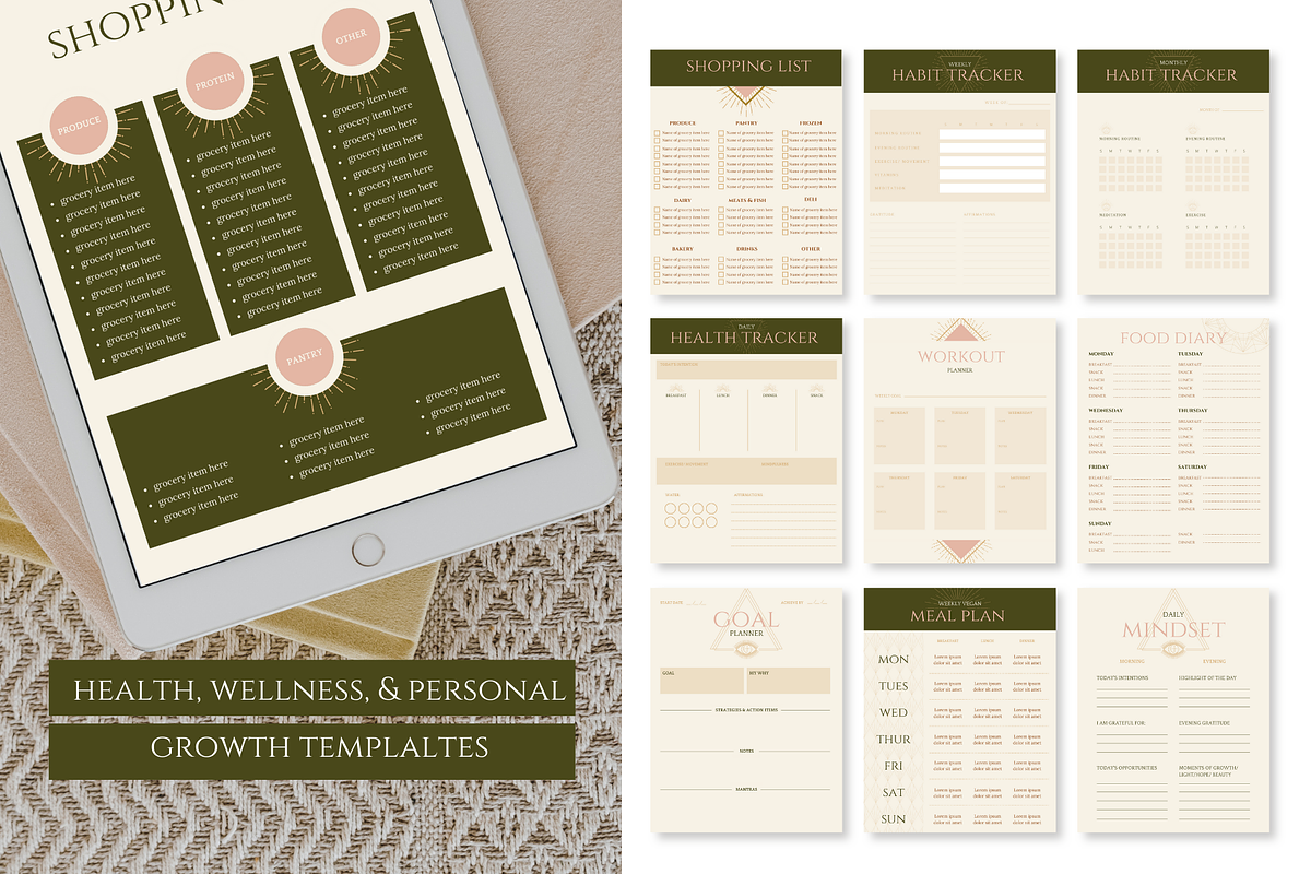 Spirituality & Mindfulness Templates, a Magazine Template by Brand Spanking You (Photo 7 of 25)