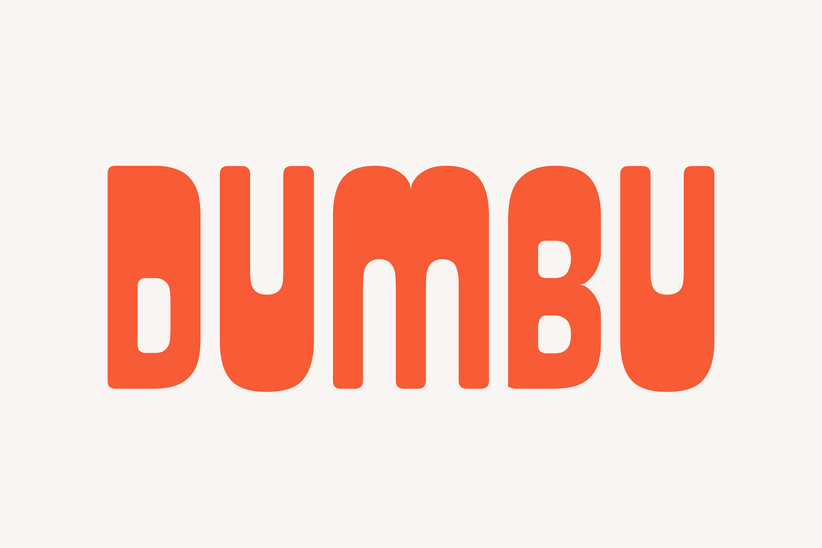 Dumbu - Display Font, a Font by Studio Moara (Photo 1 of 8)