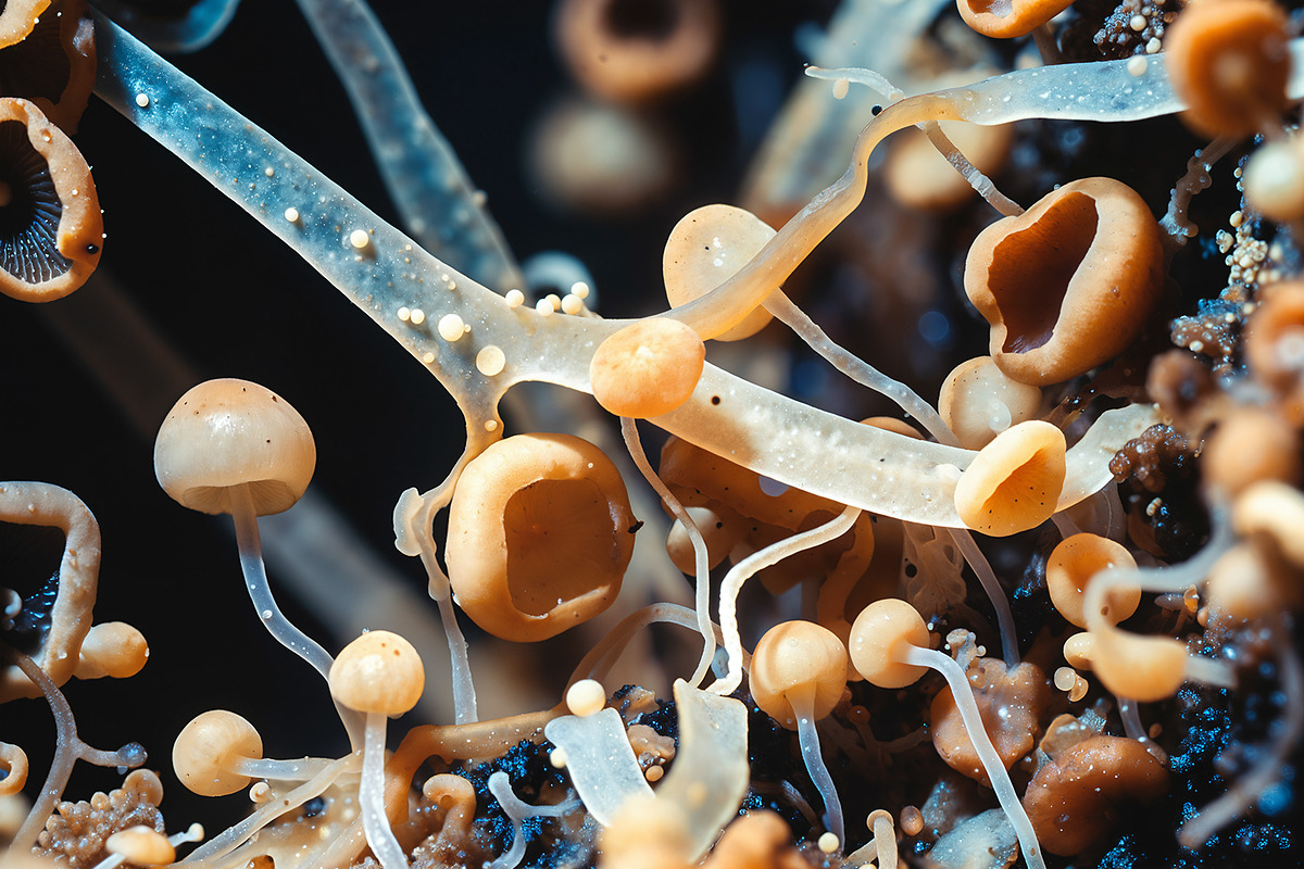 72 Microscopic Fungi Backgrounds, a Background Graphic by h.utomo (Photo 19 of 72)