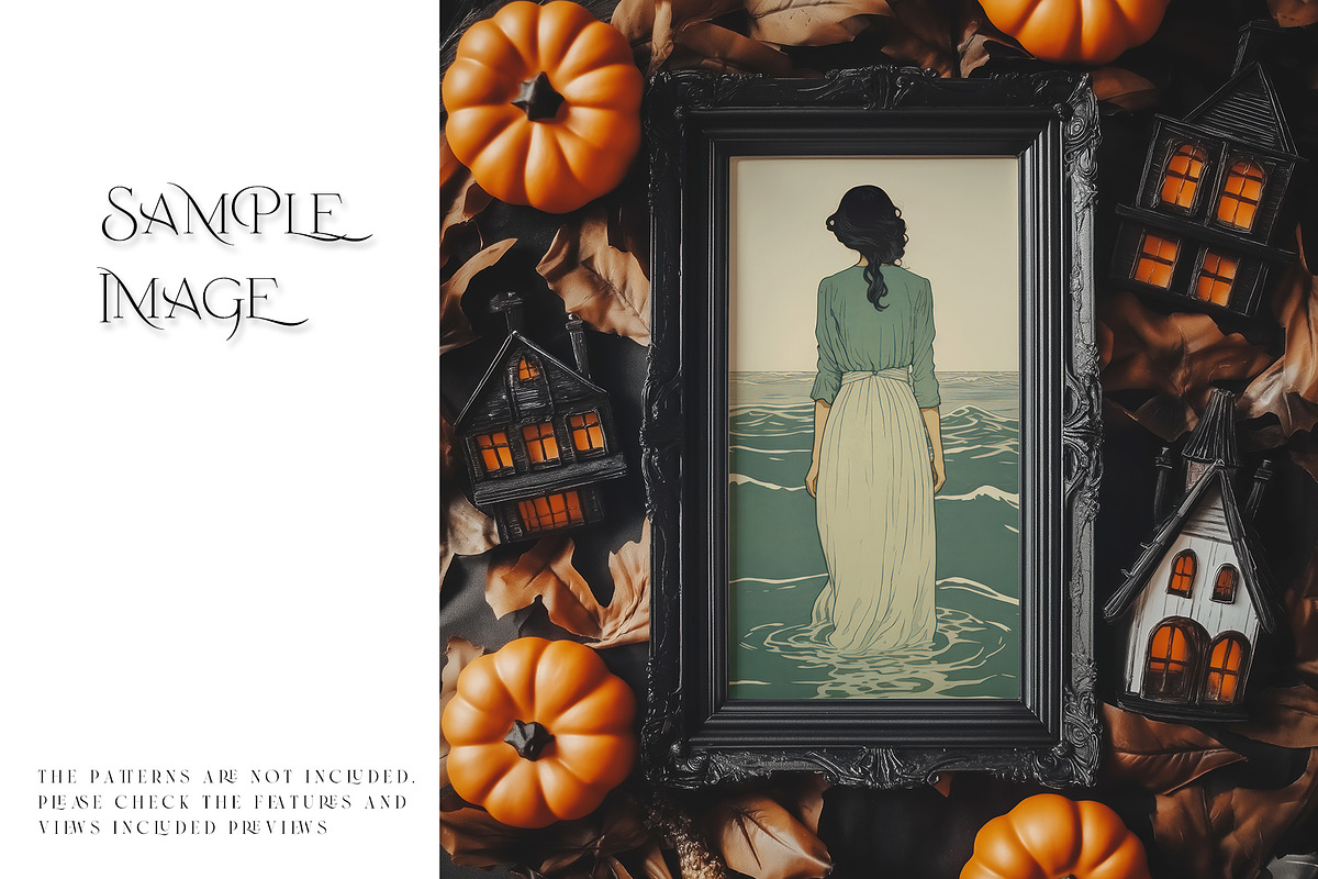 Halloween Spooky Frames Collection, a Household Mockup by mock-ups (Photo 10 of 16)