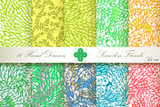 10 Ornate Seamless Florals. Set #10, a Pattern Graphic by Patternalized (Thumbnail 1 of 4)