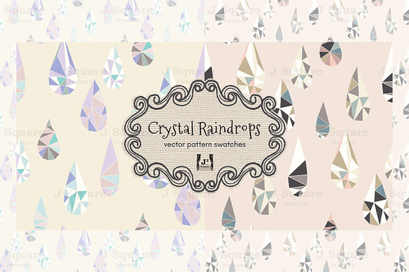 Crystal Raindrop Vector Swatches preview 5