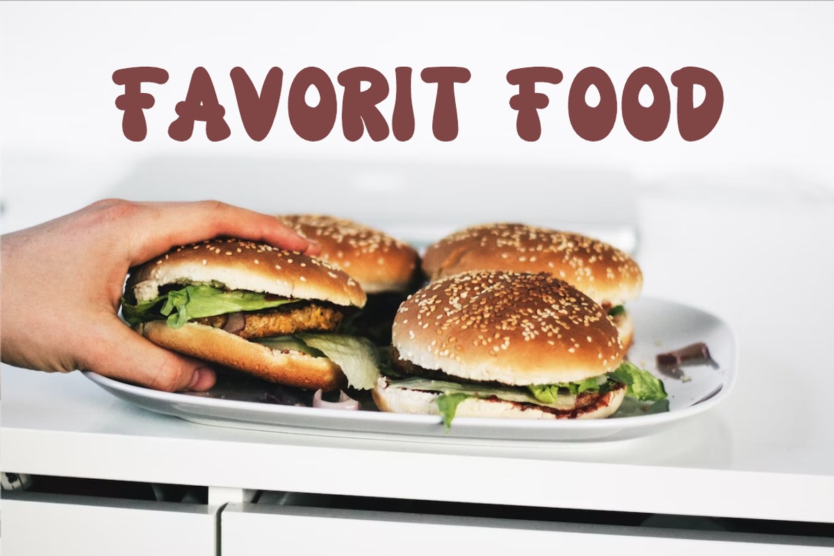 Burger Spooky - Food Font, a Handwritten Font by QR Design Studio (Photo 7 of 9)
