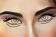 Procreate Female Portrait Creator, a Brush Add-On by OneBerryCreations (Thumbnail 4 of 9)