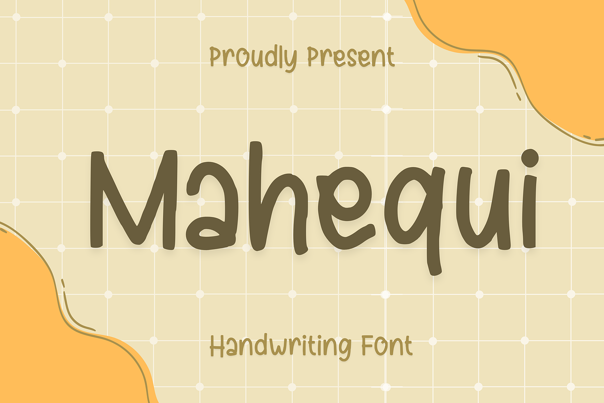 Mahequi Bold Font, a Handwritten Font by Aisyah (Photo 1 of 4)