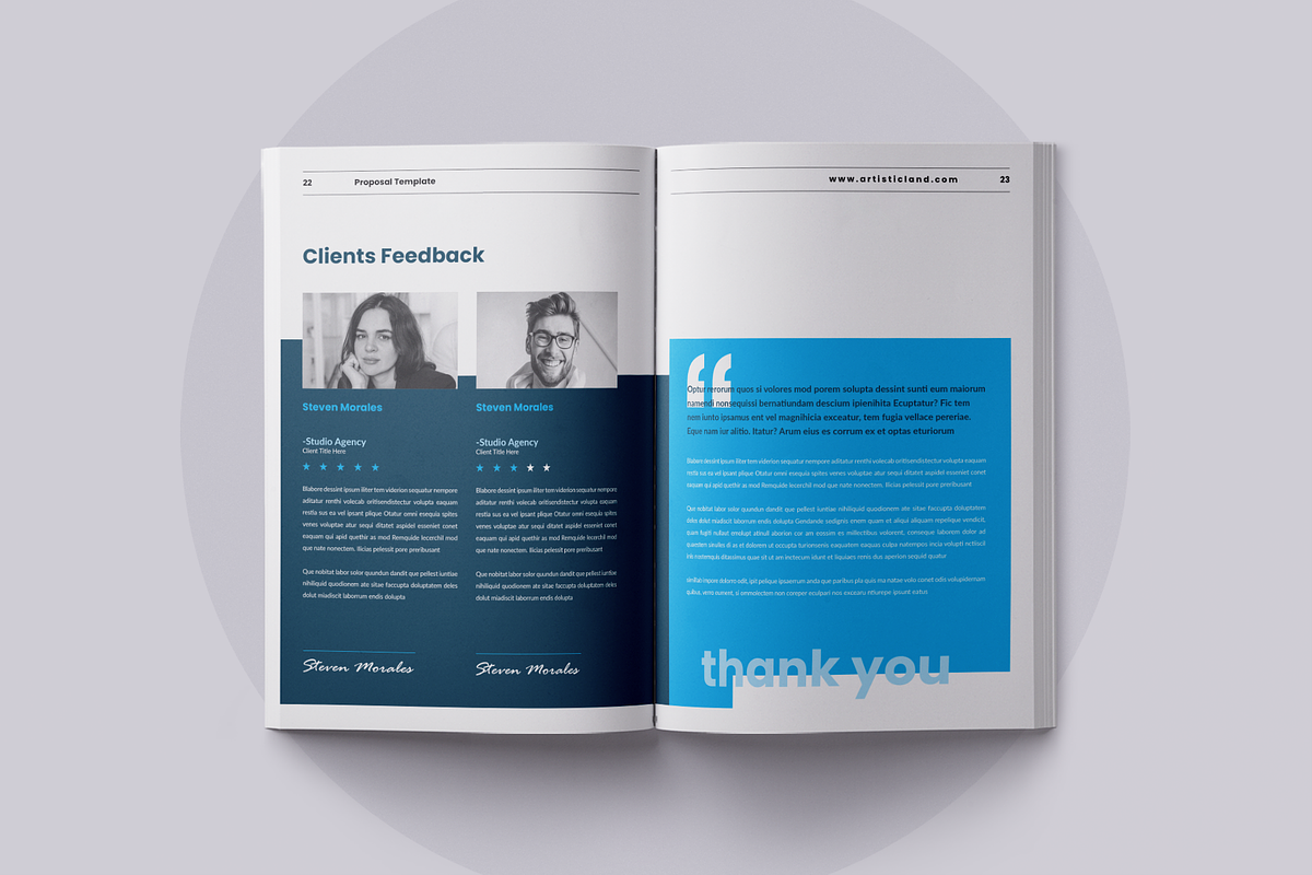 Proposal | Canva, Word, PPTX, IND, a Brochure Template by ArtisticLand (Photo 10 of 12)
