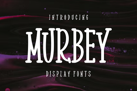 Murbey, a Serif Font by lelevien