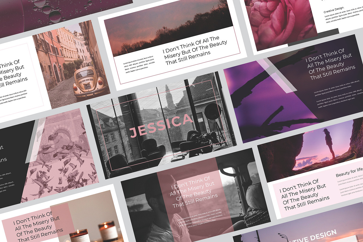 Jessica - Keynote Template, a Presentation Template by riz creative studio (Photo 1 of 8)