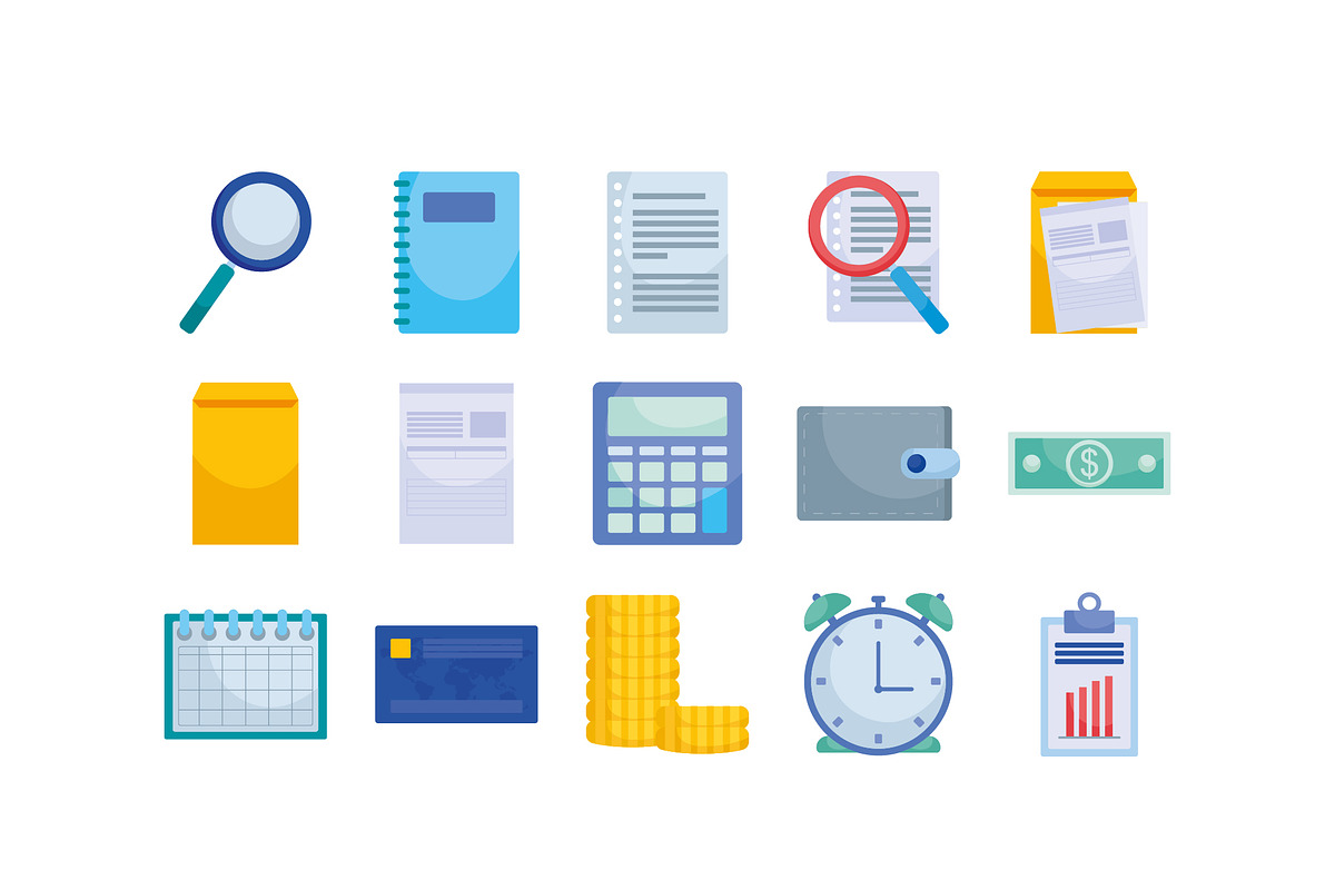 Tax Finance Illustration Set