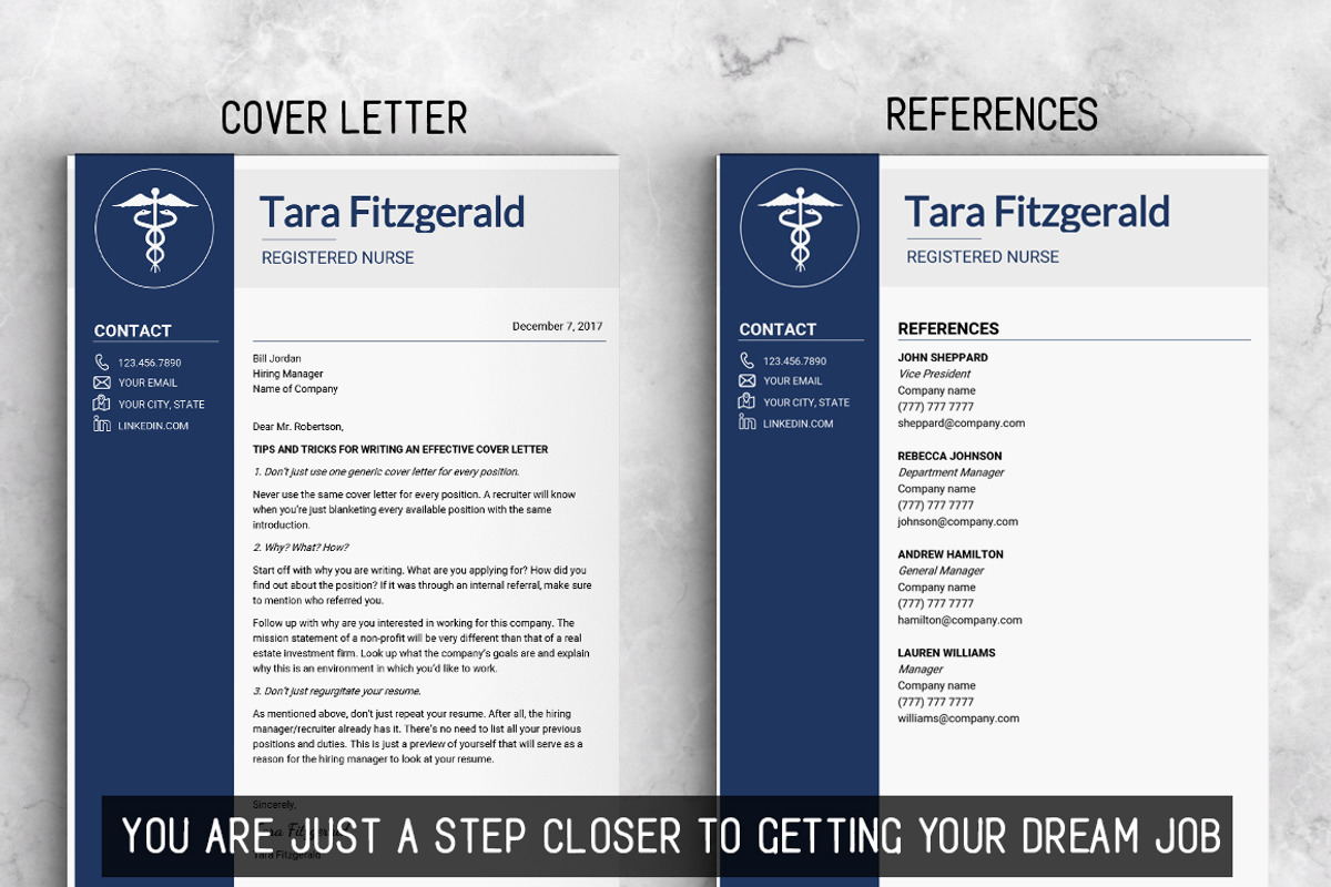 Nursing RESUME Template / MS Word, a Resume Template by LevelUpResume (Photo 5 of 5)