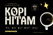 Kopi Hitam - Retro Bold Font, a Serif Font by Rahagita Studio (Thumbnail 1 of 7)