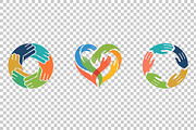 Unity Hands Community Vector Logo, an Object Graphic by Artonix (Thumbnail 3 of 3)