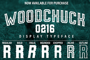 Woodchuck 0216 Display Typeface