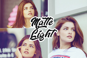 Matte Light Photoshop Action