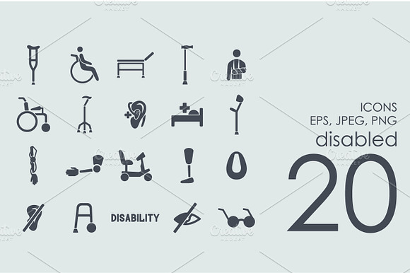 20 Disabled Icons