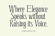 Corner Stories Contrast Serif, a Script Font by Letterhend Studio (Thumbnail 2 of 11)