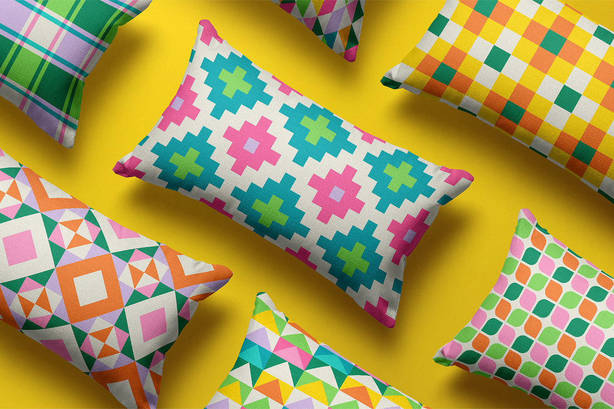 Simple Geometric Seamless Patterns, a Pattern Graphic by AnnArt (Photo 4 of 9)