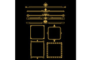 Art deco golden frames and, an Object Graphic by pikepicture (Thumbnail 1 of 3)