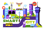 10 Smart City Infrastructure, a Technology Illustration by denayunebgt (Thumbnail 4 of 4)