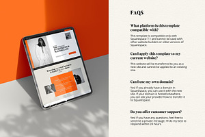 Bold Squarespace Website Template