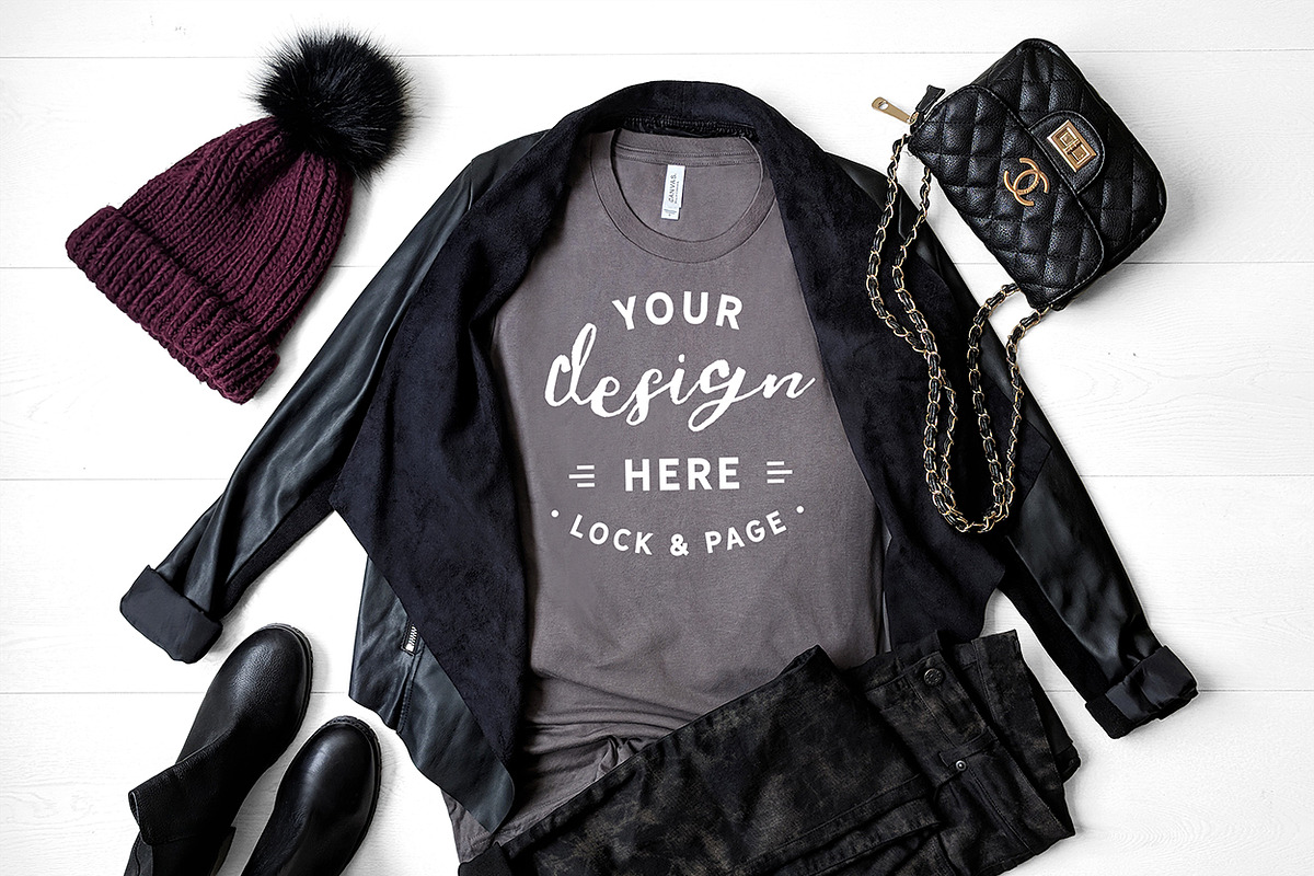 T-Shirt Mockup Bundle Bella Canvas, a Shirt Mockup by lock and page (Photo 16 of 71)