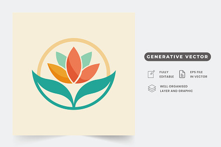 A simple, clean logo with a colorful, a Graphic by Iftikhar Alam