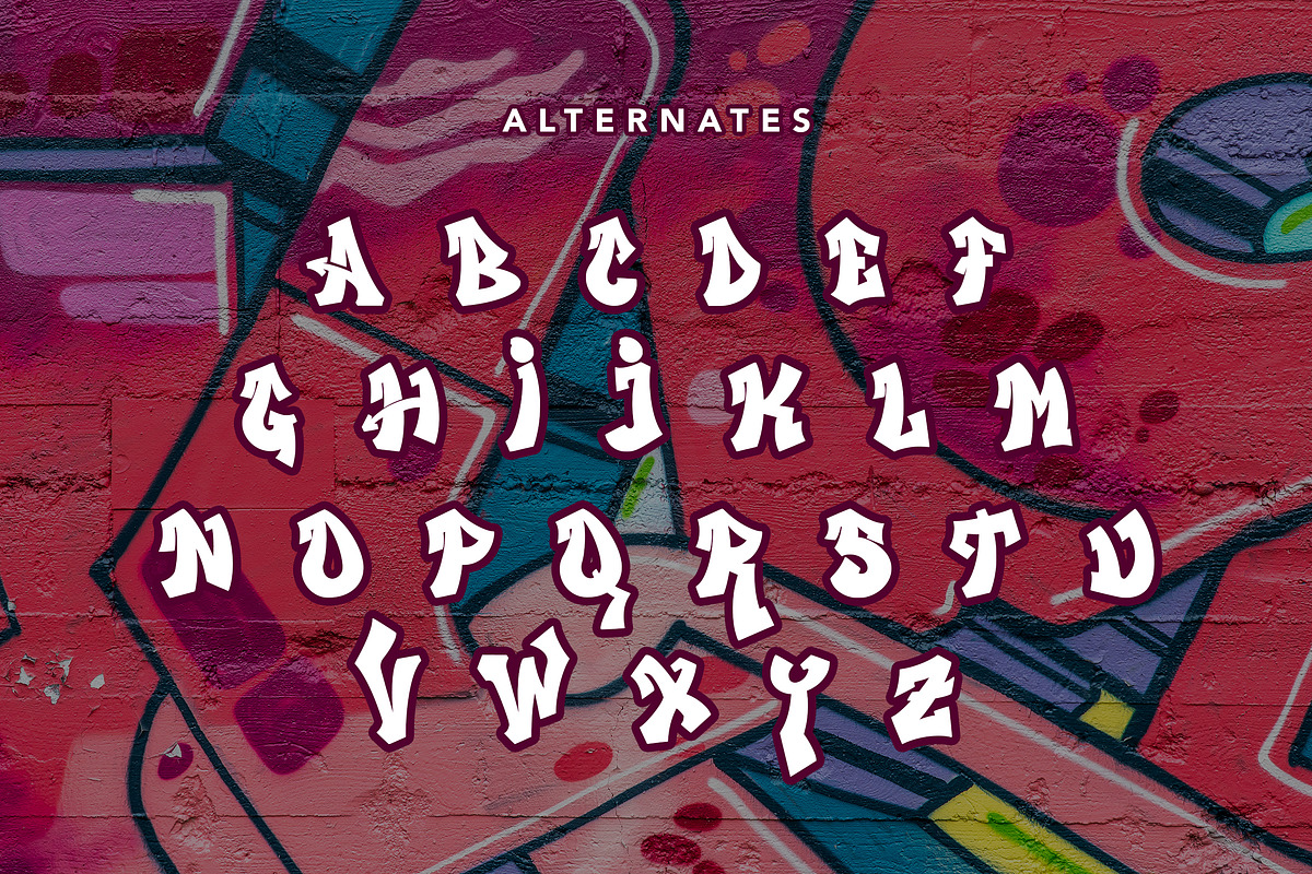 Downtown Street - Graffiti Font, a Font by Arendxstudio (Photo 9 of 9)