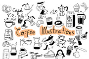 Café & Coffee Line Art Illustrations, a Food Illustration by sernuretta (Thumbnail 1 of 6)