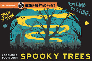 Assemble Your Own Spooky Tree Set