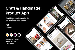 Craft & Handmade Product App, an UI Kit Template by flr.24