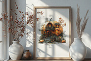 Watercolor Pumpkin Fairy House, an Object Graphic by DesignBTF (Thumbnail 5 of 5)